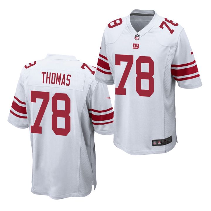 Men New York Giants #78 Andrew Thomas Nike White Game NFL Jersey